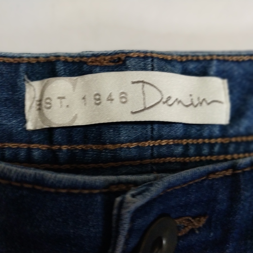 EST. 1946 Denim Size 8 Stylish Blue Flare Women's Jeans - Picture 12 of 14
